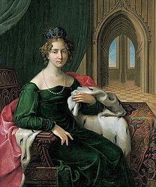 Bildnis der Prinzessin Friederike Herzogin von Sachsen-Anhalt in grünem Samtkleid mit hermelinbesetztem Umhang.jpg