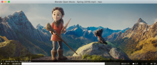 mpv (media player) free and open-source media player