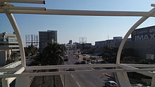 View of the entrance to the WTC Veracruz (right)