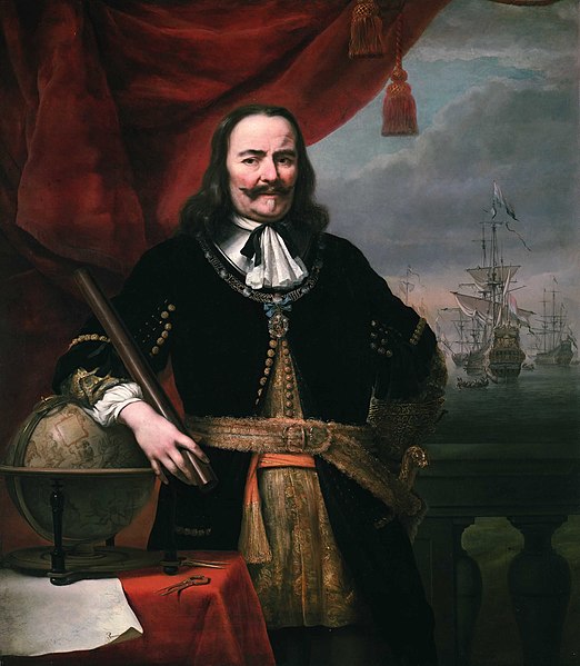 De Ruyter in 1667, by Ferdinand Bol (National Maritime Museum – another autograph version is now in the Rijksmuseum)