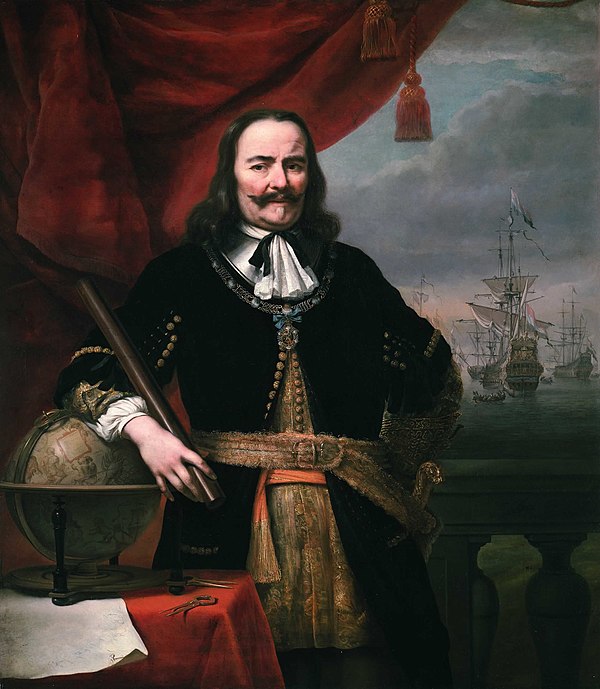 Michiel de Ruyter, commander of the Dutch navy.