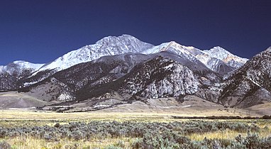 Borah Peak is the highest summit of the Lost River Range and the State of Idaho.