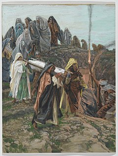موزه بروکلین - Jesus Carised to the Tomb (Jésus porté au tombeau) - James Tissot.jpg
