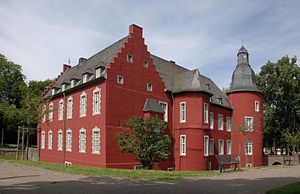 Burg Alsdorf, Südostansicht