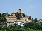 Vinchio, Piemont, Włochy - Widok z prywatnej stac