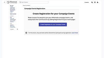 Registration Homepage