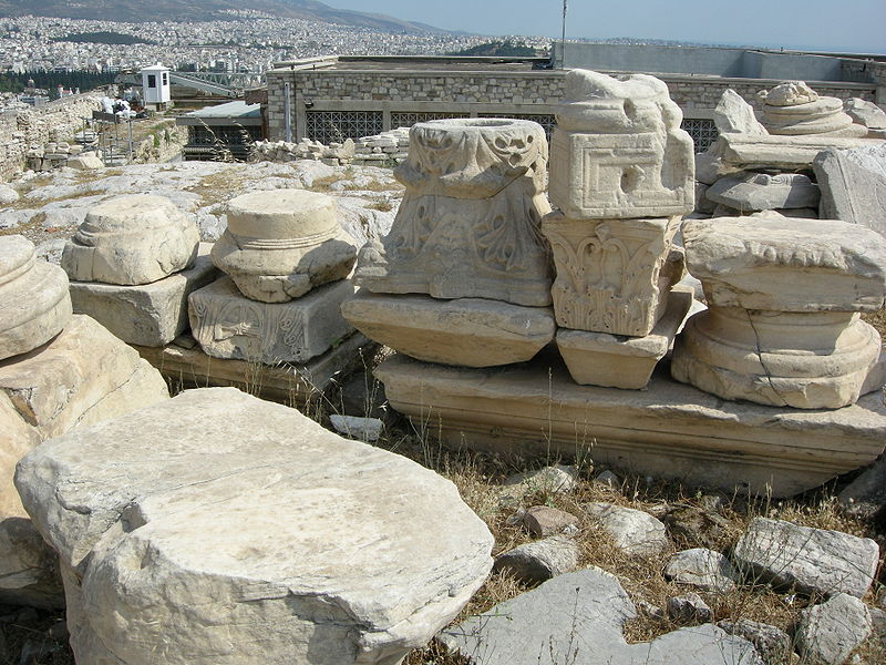 File:Capitals in acropolis.JPG