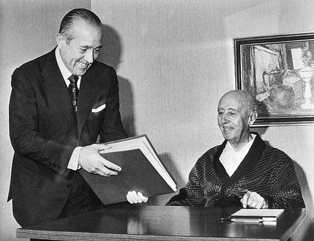 Arias Navarro and Franco in 1975