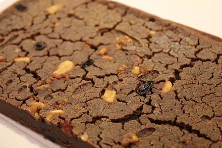 A castagnaccio is a chestnut and honey cake.