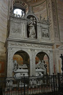 Giovanni Cristoforo Romano, tomba di Gian Galeazzo Visconti, Certosa di Pavia.