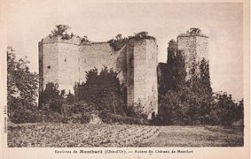 El castillo de Montfort hacia 1930