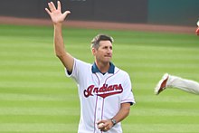 20 June 2015: Charles Nagy is introduced as the 1995 Cleveland Indians  American League Championship team is honored prior to the game between the  Tampa Bay Rays and Cleveland Indians at Progressive