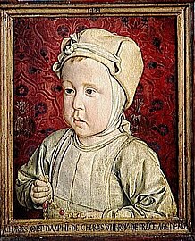 Portrait du dauphin Charles-Orlant, fils du roi Charles VIII et d'Anne de Bretagne, 1494, musée du Louvre.