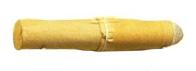 An 1866 Chassepot paper cartridge