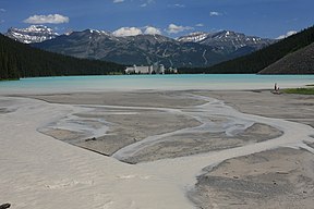 The far end of Lake Louise