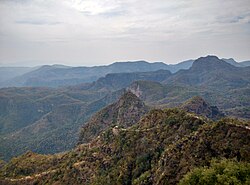 View of Satpura Range near Pachmarhi