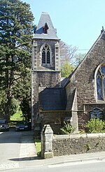 Thumbnail for File:Church tower, St Francis Xavier and St David Lewis, Usk - geograph.org.uk - 2347688.jpg