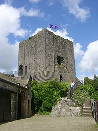 Clitheroe Castle, the caput of the Honour of Clitheroe Clitheroe Castle.JPG