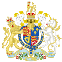 Gold-coloured emblem