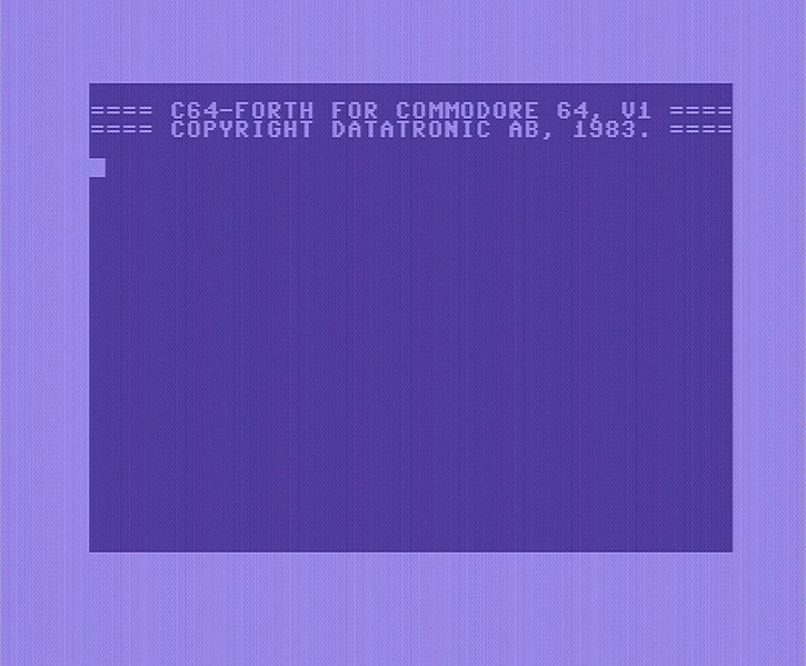 File:Commodore C64 FORTH 64 screenshot boot.jpg