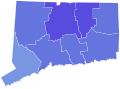 Results for the 1986 Connecticut Attorney General election by county.