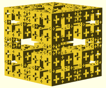 Third iteration Jerusalem cube