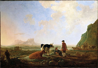 Paimenia ja lehmiä (n. 1645) Dulwich Picture Gallery