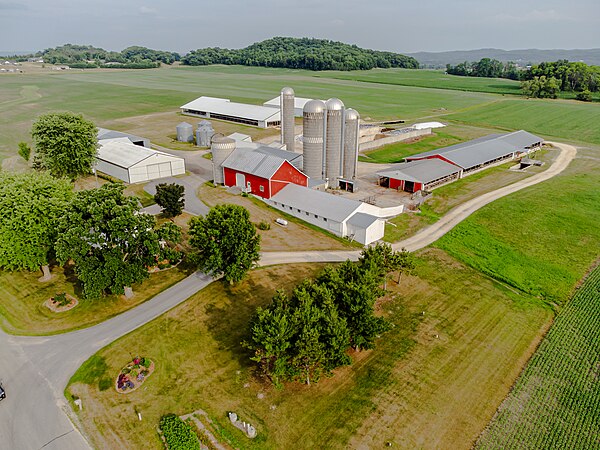 Dairy farm near Bangor, Wisconsin
