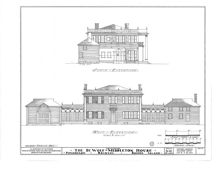 File:DeWolf-Middleton House, Poppasquash Road, Bristol, Bristol County, RI HABS RI,1-BRIST,6- (sheet 4 of 13).png