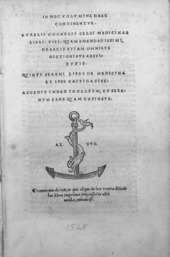 De Medicina, a medical treatise by Aulus Cornelius Celsus De medicina V00117 00000006.tif