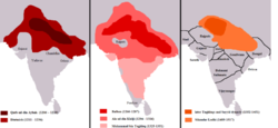 Делійського султанату: історичні кордони на карті