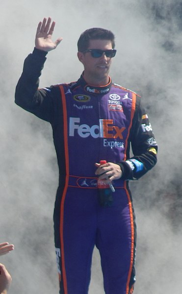 Denny Hamlin finished 6 points behind Harvick in third place