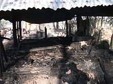 Destroyed Hindu temple in Banshkhali Upazila. Courtesy: Samaresh Baidya Destroyed Hindu temple in Banshkhali.jpg