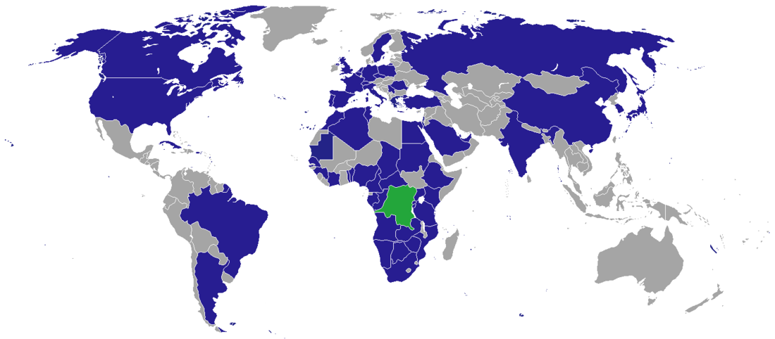 Список дипломатических миссий Демократической Республики Конго
