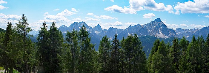 Dolomiti di Sesto viste dal Monte Elmo