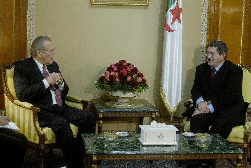 File:Donald Rumsfeld with Ahmed Ouyahia in Algiers 2006.jpg