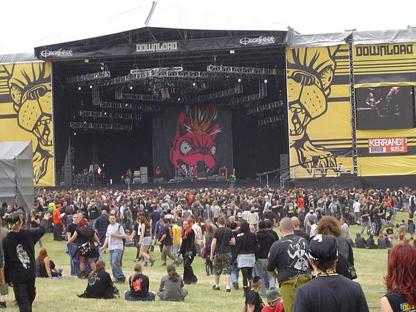 A view of the Main Stage at Download Festival 2005