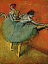 Tänzerinnen an der Stange, Bild von Edgar Degas