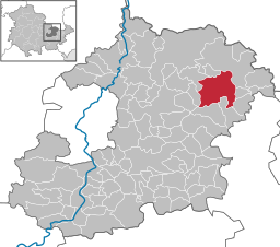 Eisenbergs beliggenhed i Thüringen