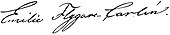 signature d'Emilie Flygare-Carlén