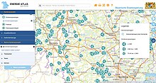 Kartenansicht Energie-Atlas Bayern