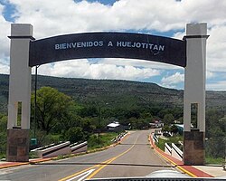 Archway at the entrance to Huejotitán