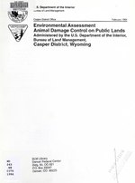 Thumbnail for File:Environmental assessment - animal damage control on public lands (IA environmentalass00casp).pdf