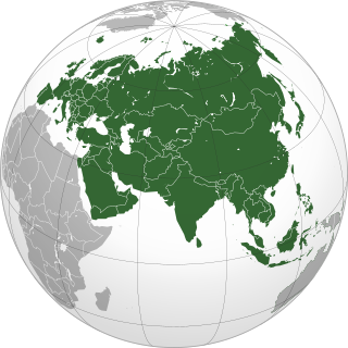 Eurasia Combined landmasses of Europe and Asia
