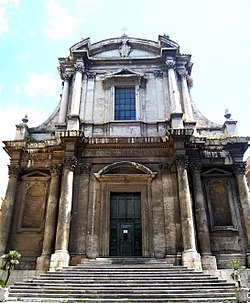 Facade (Saint Nicolas de Tolentino, Rome).jpg