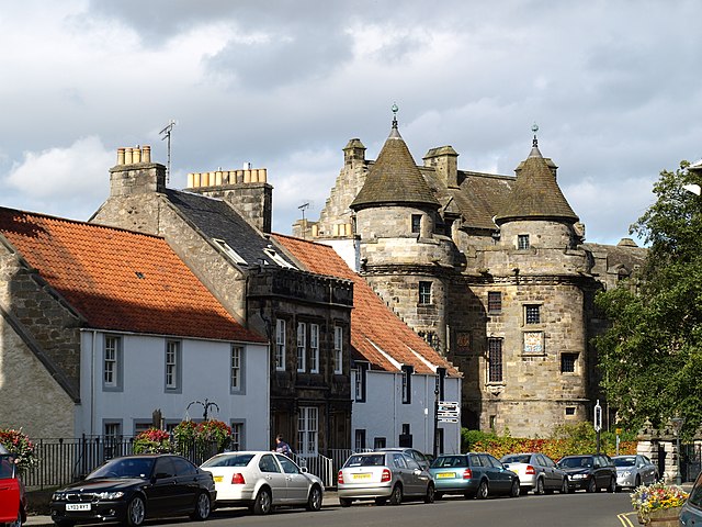 Falkland in Fife, created a royal burgh in 1458