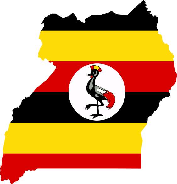 File:Flag-map of Uganda.svg