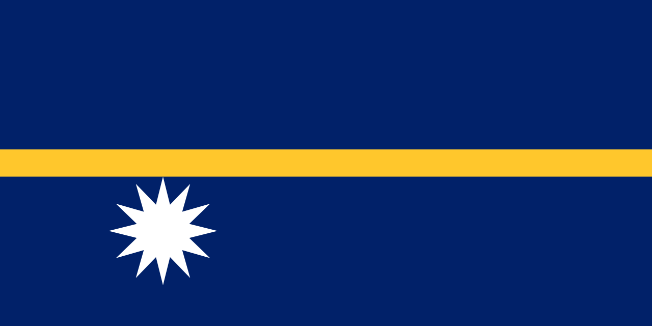 Bandera de Nauru 2022