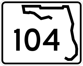 <span class="mw-page-title-main">Florida State Road 104</span> State highway in Florida, U.S.