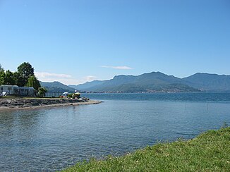 The mouth of the Giona in Lake Maggiore